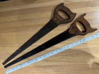 Antique Hand Saws for green & dry wood