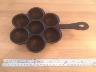 Vintage Coleman SQUARE Cast Iron Skillet Fry Pan Flat Bottom with Pour  Spout