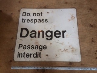 Vintage Danger sign