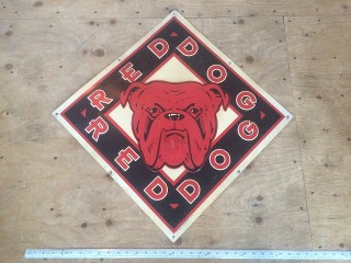 Vintage Red Dog Sign