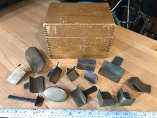 14 different shaped antique brass foundry sand casting and molding tools 14 different shaped antique brass foundry sand casting and molding tools