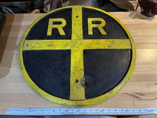 Antique Rail Road Sign