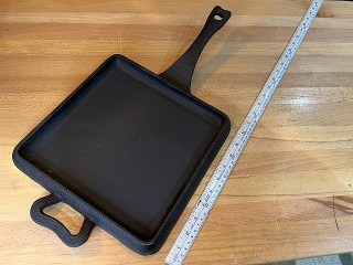 Paula Deen Cast Iron Griddle Skillet 12