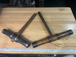 Antique shipwrights caulking mallets Antique shipwrights caulking mallets