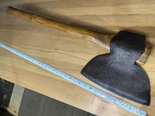 Antique Vintage Warnock Hewing Axe Antique Vintage Warnock Hewing Axe