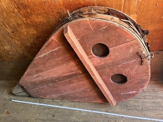 Antique wood blacksmith bellows Antique wood blacksmith bellows