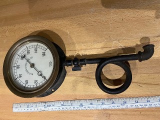 Antique W.A. Case & Son MFG. Co. Pressure gauge Antique W.A. Case & Son MFG. Co. Pressure gauge