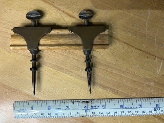 Antique brass trammel points Antique brass trammel points