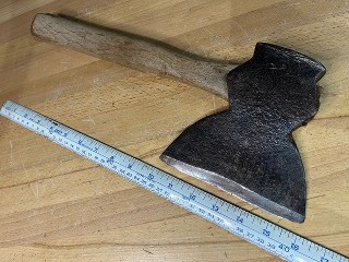 Antique Vintage Hewing Axe Antique Vintage Hewing Axe