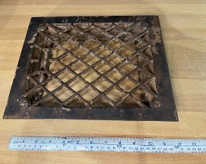 Antique floor grate Antique floor grate