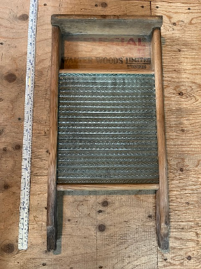 Antique Special Glass Walter Woods Limited Hamilton Glass Wash Board 