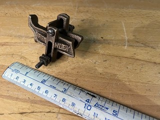 Bronze Stanley No. 49 adjustable auger bit stop gauge Bronze Stanley No. 49 adjustable auger bit stop gauge