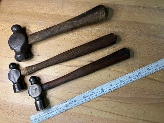 Vintage Ball Peen Hammers, Heller Bros, Fairmount Tool & Forge Vintage Ball Peen Hammers, Heller Bros, Fairmount Tool & Forge