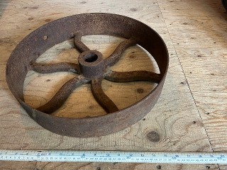 Antique Flywheel Flat Belt Pulley Antique Flywheel Flat Belt Pulley
