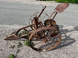 Antique Champion horse drawn potato planter Antique Champion horse drawn potato planter