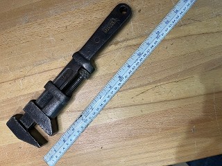 Antique CNR Gray Monkey Wrench Antique CNR Gray Monkey Wrench