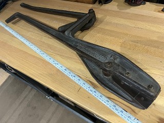 Brown Boggs Co. blacksmith sheet metal hand shears Brown Boggs Co. blacksmith sheet metal hand shears