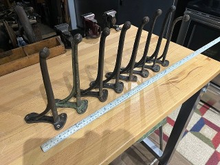 Antique farm barn large harness hooks Antique farm barn large harness hooks