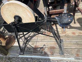 Antique Treadle Grinding Wheel Sharpener Antique Treadle Grinding Wheel Sharpener