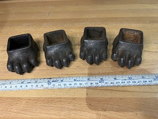 Cast Iron Fisher wood stove Bear Paws Cast Iron Fisher wood stove Bear Paws
