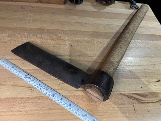 Antique Iron City 10 inch Froe Antique Iron City 10 inch Froe