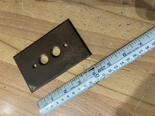 Antique light switch solid brass face plate Antique light switch solid brass face plate
