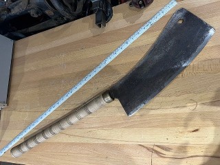 Antique huge hog splitter meat cleaver Antique huge hog splitter meat cleaver