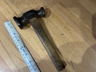 Vintage George Barnsley leather working saddle makers hammer Vintage George Barnsley leather working saddle makers hammer