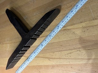 Antique 14 1/4 inch T-Stake Anvil, weighs 11 lbs. Antique 14 1/4 inch T-Stake Anvil, weighs 11 lbs.