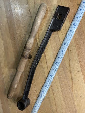 Antique Embossed Disston Pit Saw or Ice Saw Handle Antique Embossed Disston Pit Saw or Ice Saw Handle