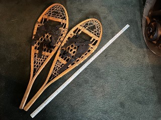 Vintage kids Snowtrek snowshoes, made in Canada, 10 inch by 33 inches. Vintage kids Snowtrek snowshoes, made in Canada, 10 inch by 33 inches.