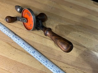 Stanley 803 hand drill, Made in England