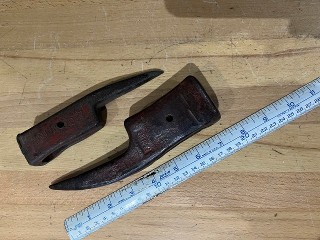 Antique SooLine 7 1/2 pickaroon, 2 lbs. and    SooLine 6 3/8 pickaroon