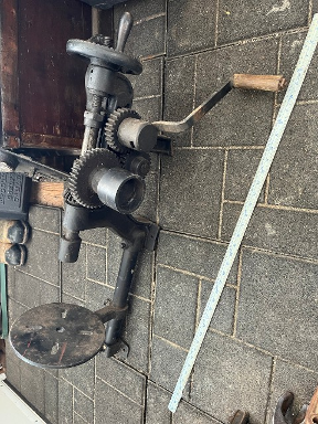 Vintage Acme Hand Crank Blacksmith Drill Press Vintage Acme Hand Crank Blacksmith Drill Press