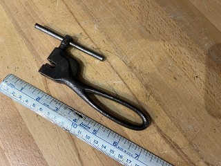 Antique No. 200 butcher saw or hack saw hole punch