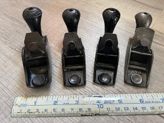 Vintage Stanley No. 100 and No. 100 1/2 squirrel tail 1 inch block planes Vintage Stanley No. 100 and No. 100 1/2 squirrel tail 1 inch block planes