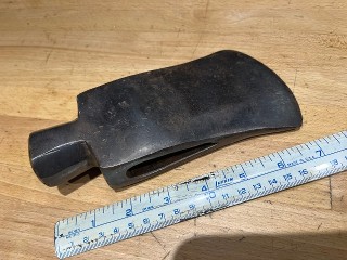  Loggers 3 1/2-inch sledge hammer head 3 1/2 lb. axe head