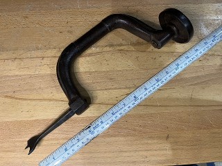 Antique solid cast iron brace, Antique solid cast iron brace,