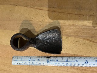 Hand forged curved carving adze 2 1/2-inch wide blade Hand forged curved carving adze 2 1/2-inch wide blade