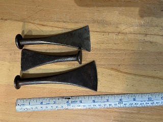 Antique set of ship building caulking irons Antique set of ship building caulking irons