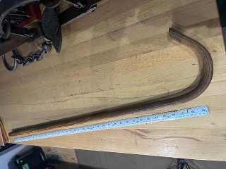 Antique Shepherds Crook, about 41-inches long. 